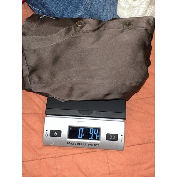 Eileen Fisher Green Tencel Relaxed Fit Button-Up Tunic Midi Dress Women's Size S - Picture 9 of 9